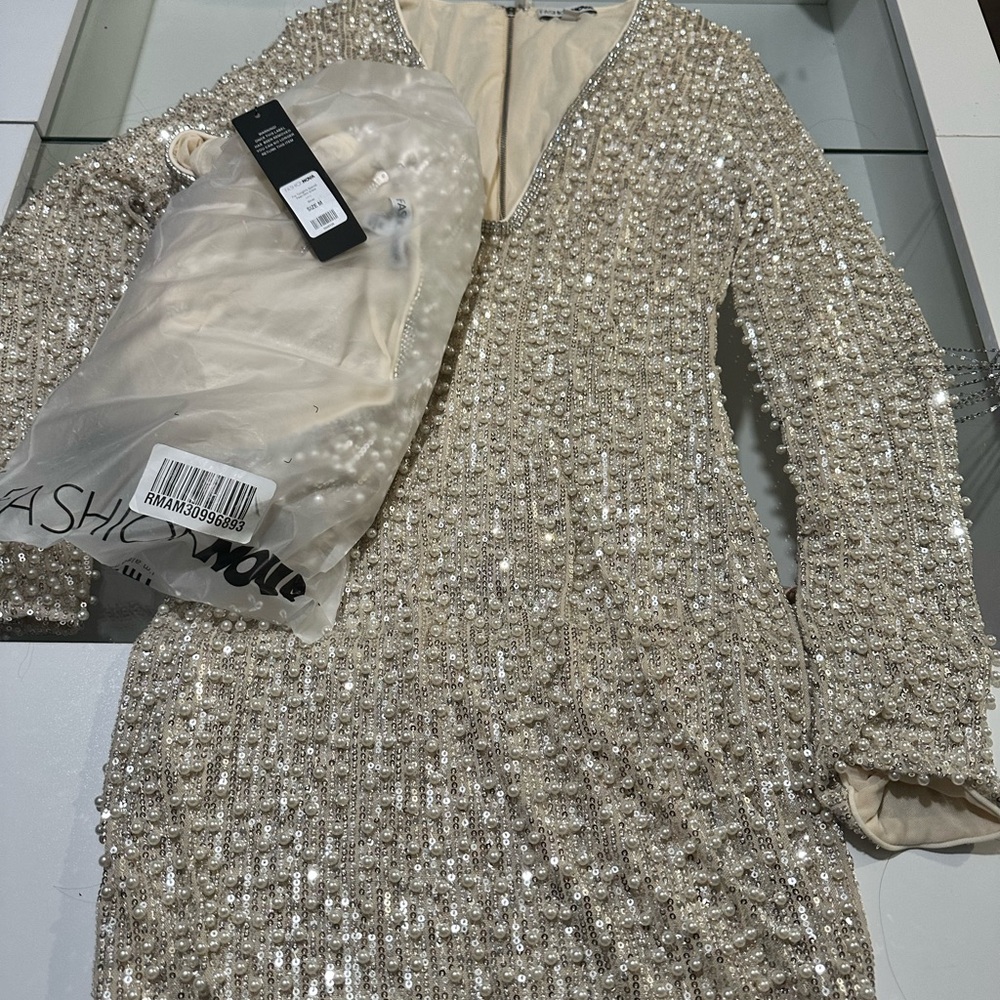 For Tonight’s Special Pearl Mini Dress